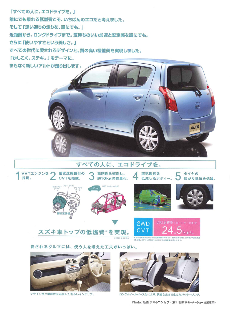 新型アルトまもなく誕生