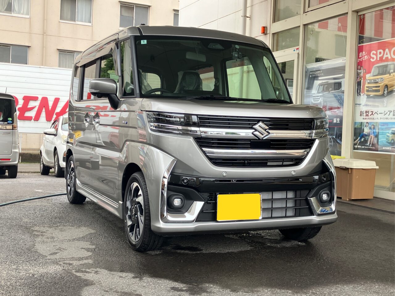 富津市にお住まいのY様に、スペーシアカスタムをご納車いたしました。