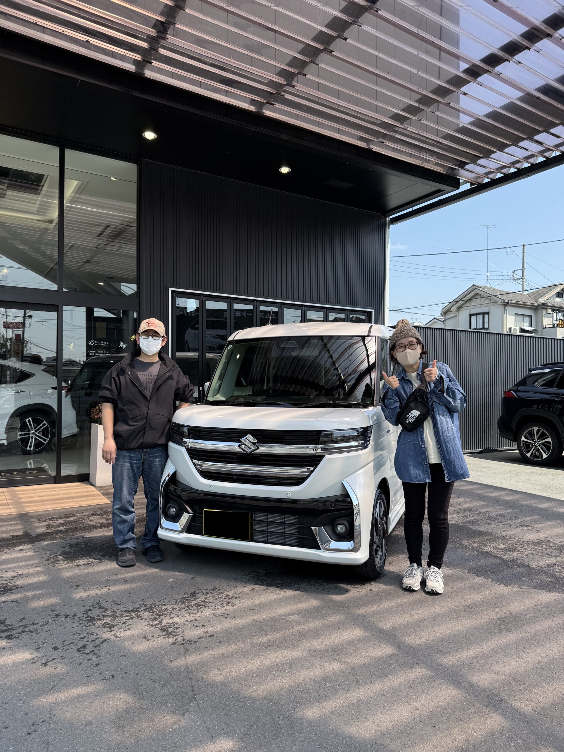 エムズスピード埼玉 納車情報★　埼玉県の【H様】に 　スペーシアカスタムをご納車🎵